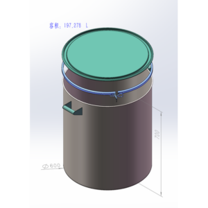 200L-d600h700 Hoop-lock Seal Barrel 200L